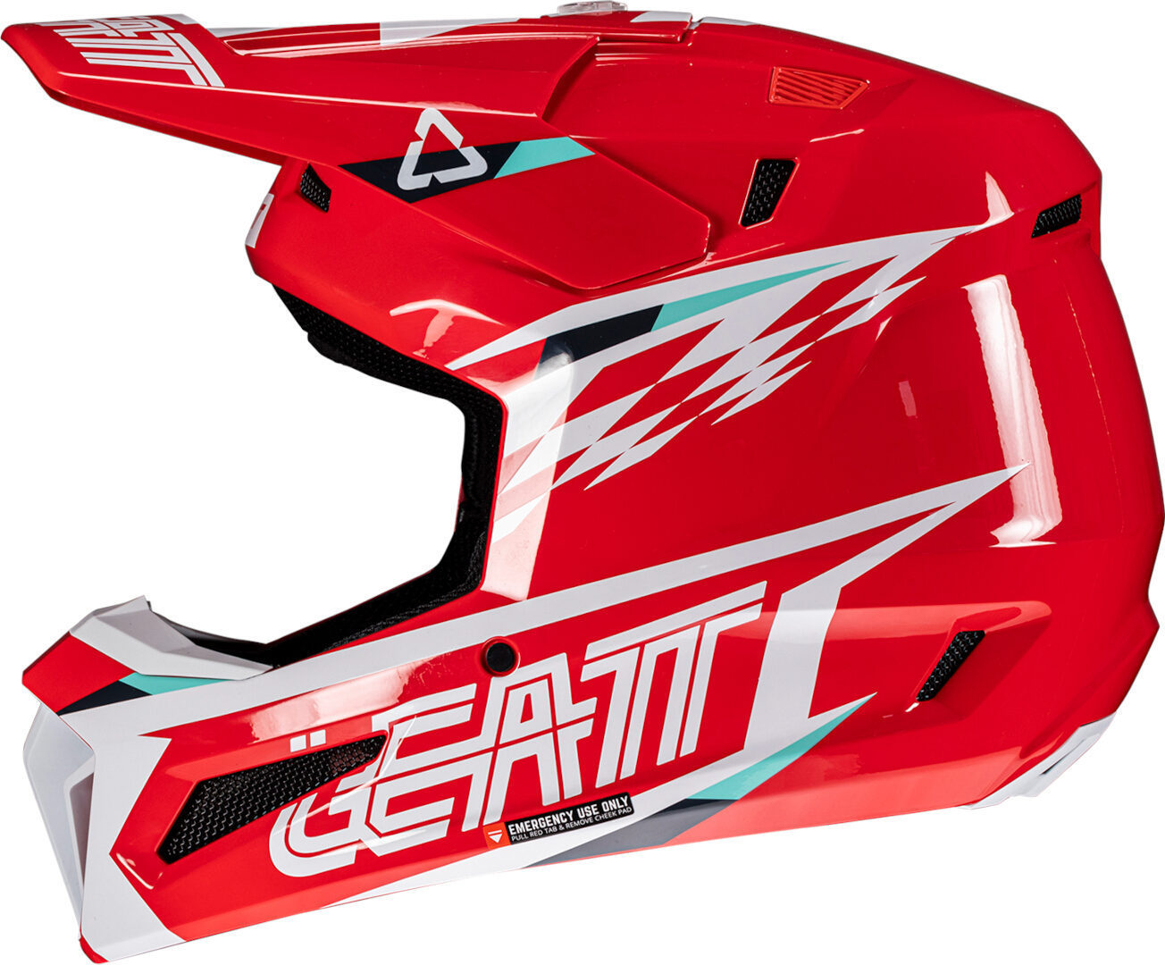 Leatt 3.5 Sharp Cască de motocross cu ochelari de protecție Roșu/Alb/Verde XL (61/62) Figura 4
