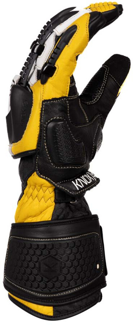 Knox Handroid MK5 Mănuși de motocicletă Negru/Alb/Galben 2XL Figura 3