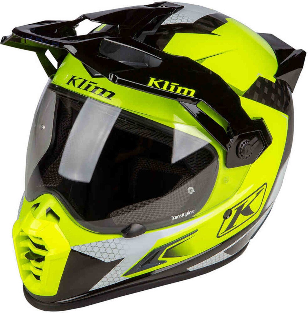 Klim Krios Pro Charger ECE/DOT Carbon Casco da enduro nero/giallo neon L (59/60) Figura 1