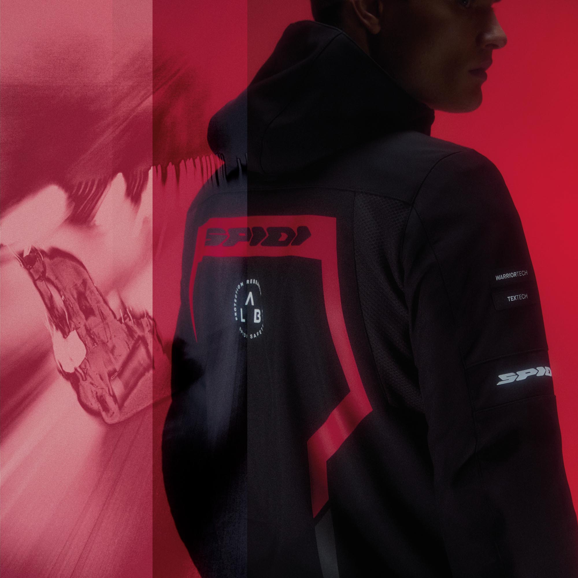 Spidi Armor Evo 2 Motorhoodie Zwart/Rood S Figuur 4