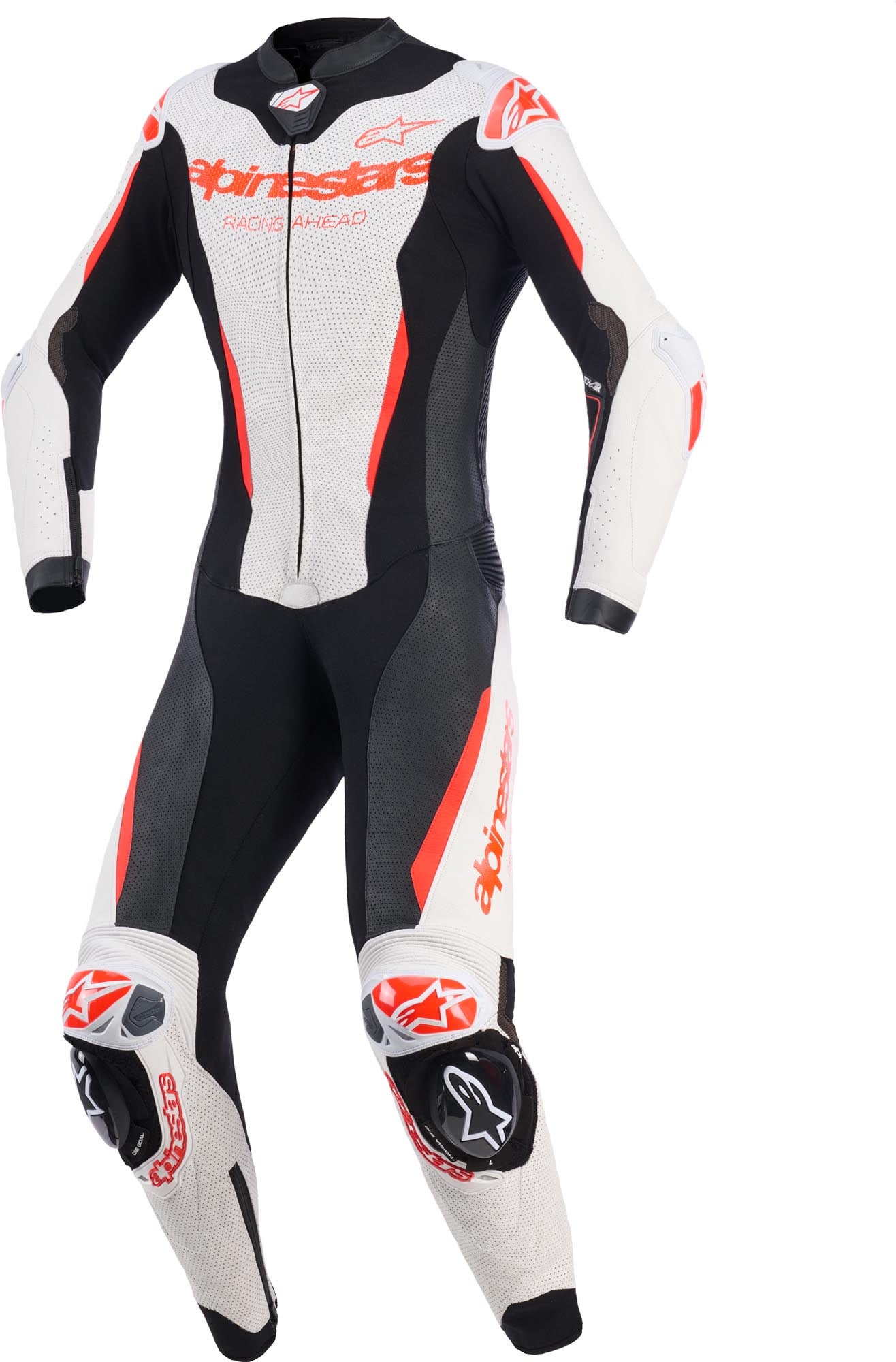 Alpinestars Stella GP-R7 Damen 1-Teiler Motorrad Lederkombi weiß/schwarz/rot 50 Abbildung 1