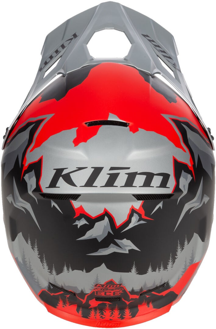 Klim F3 Carbon DNA Snescooter hjelm sort/grå/rød XXL (62/63) Figur 4