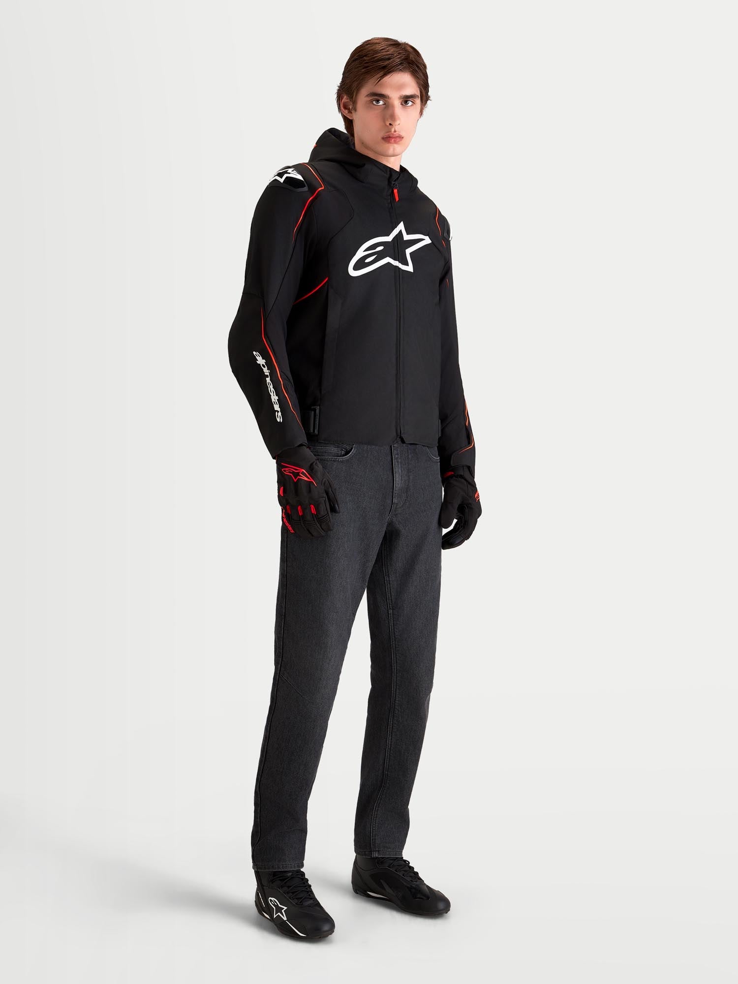 Alpinestars Zaca V2 Giacca tessile da motocicletta impermeabile nero/rosso L Figura 9