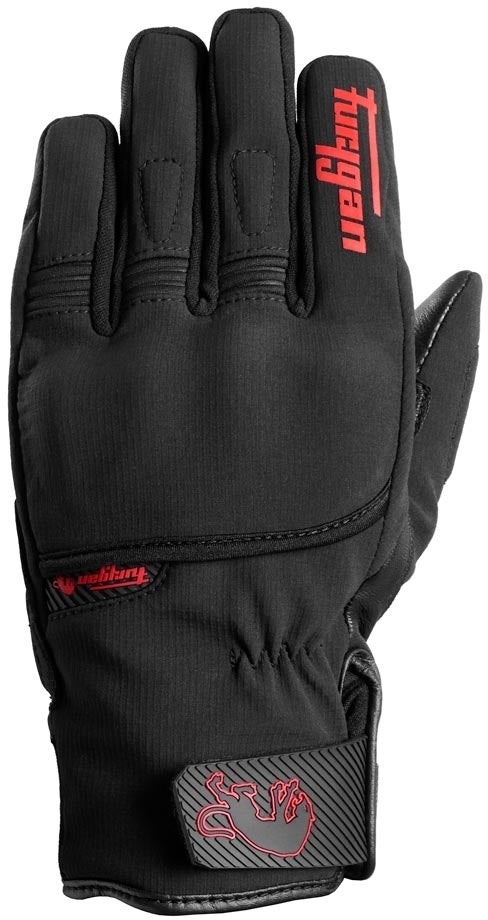 Furygan Jet All Season D3O Evo Motorcykel handsker sort/rød 3XL Figur 2