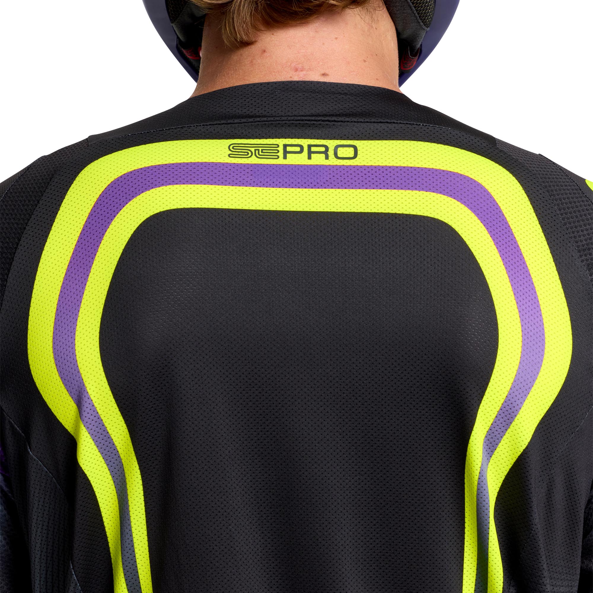 Troy Lee Designs SE Pro Wander Motocross-trui zwart/paars/neon geel XL Figuur 9