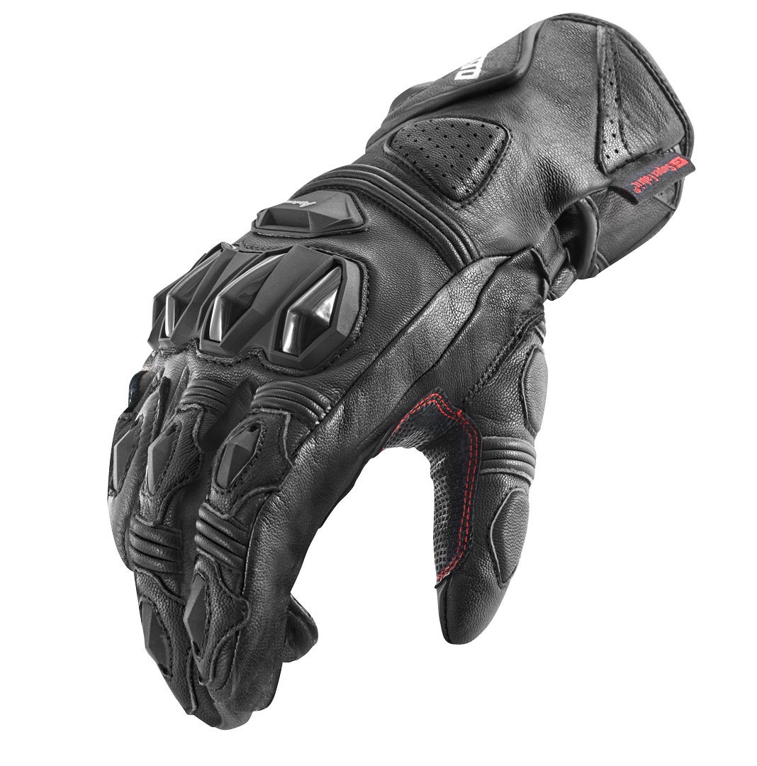 Bogotto Monza perforierte Motorradhandschuhe schwarz L Abbildung 2