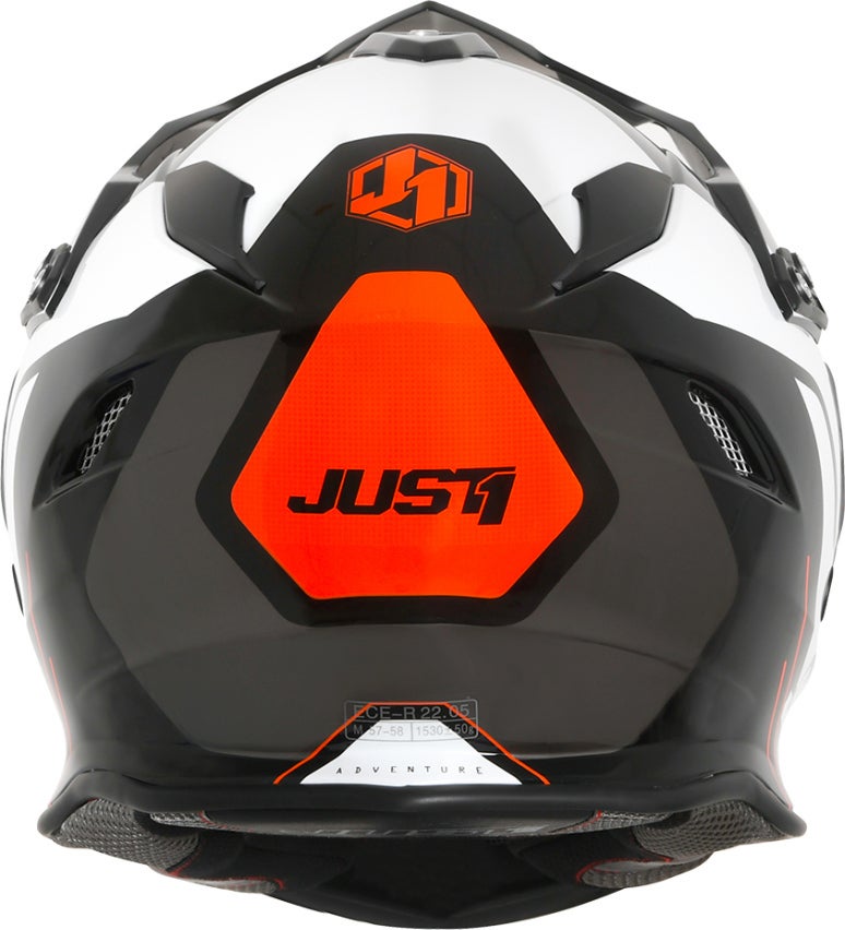 Just1 J34 Pro Tour Motocross Helm schwarz/orange M (57/58) Abbildung 3