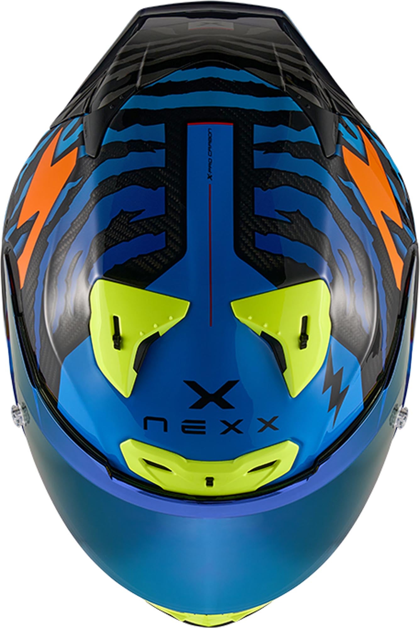 Nexx X.R3R Ziger Carbon Hełm pomarańczowo/niebieski S (55/56) Rysunek 4