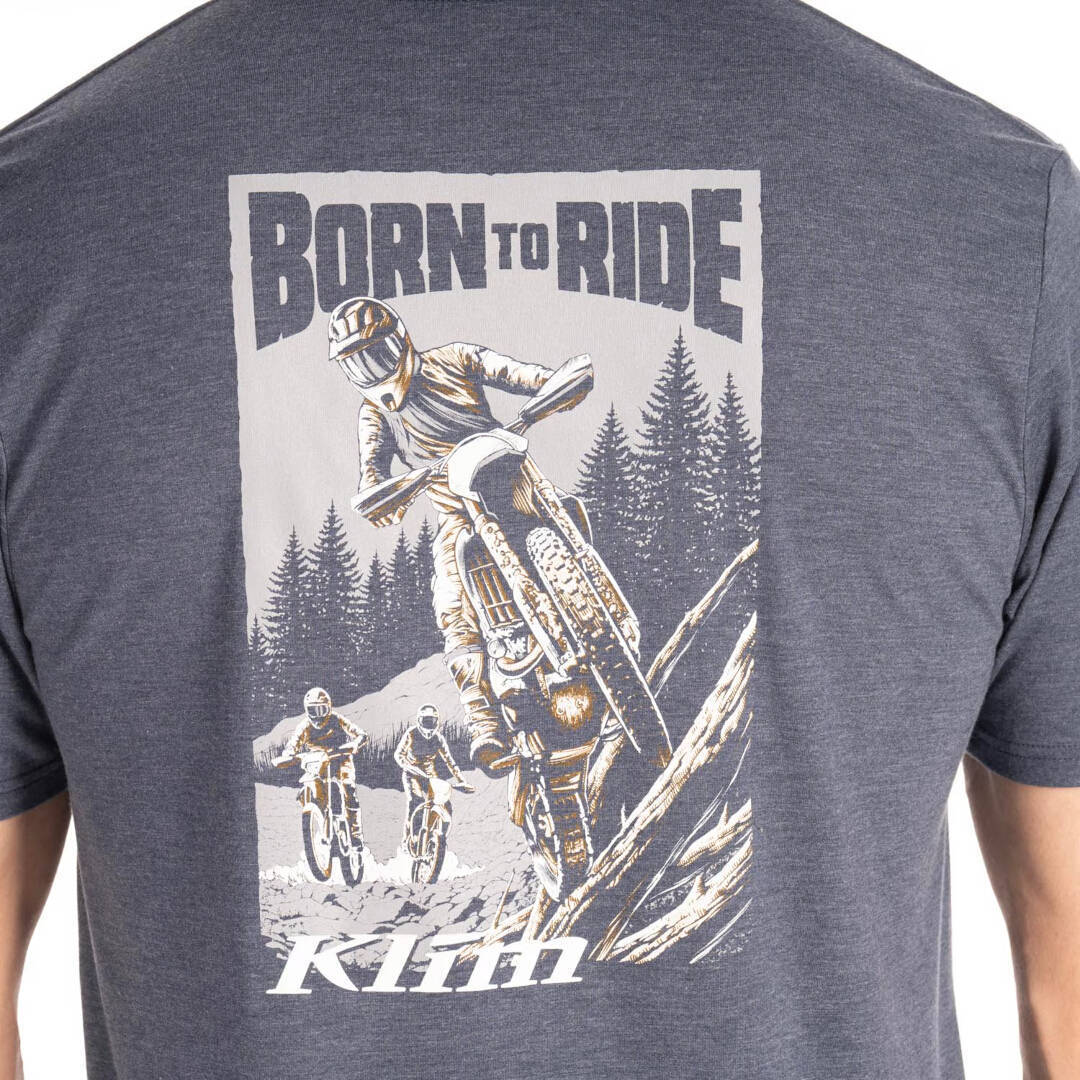 Klim Saddle Mountain Tri-Blend Triko modrá/šedá L Obrázek 3
