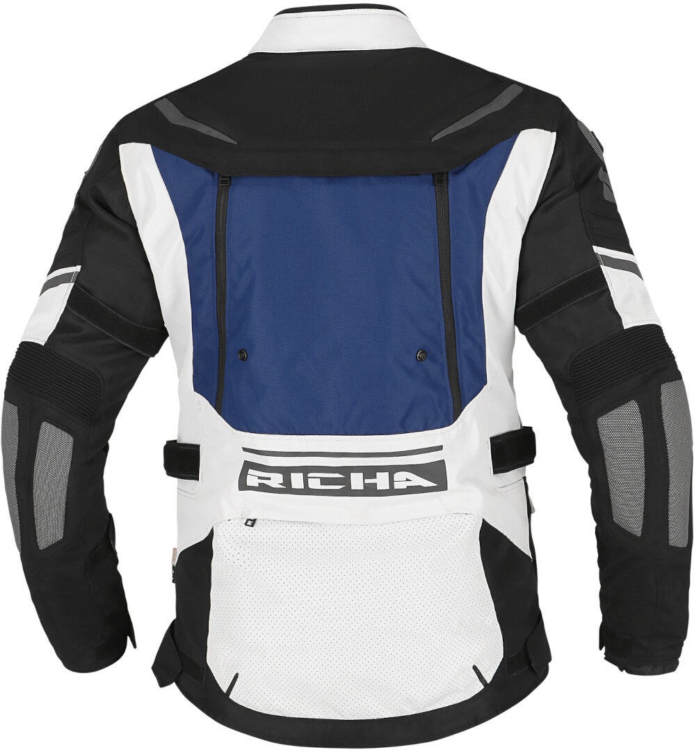 Richa Infinity 2 Adventure waterproof Motorcycle Textile Jacket black/blue/red 4XL Figure 3