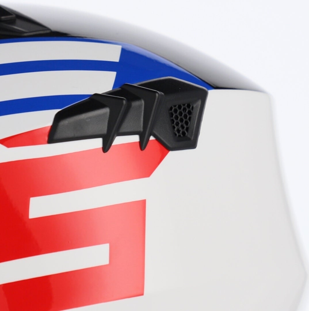 Acerbis Aria Sport Jet Helmet white/blue/red L (59) Figure 3