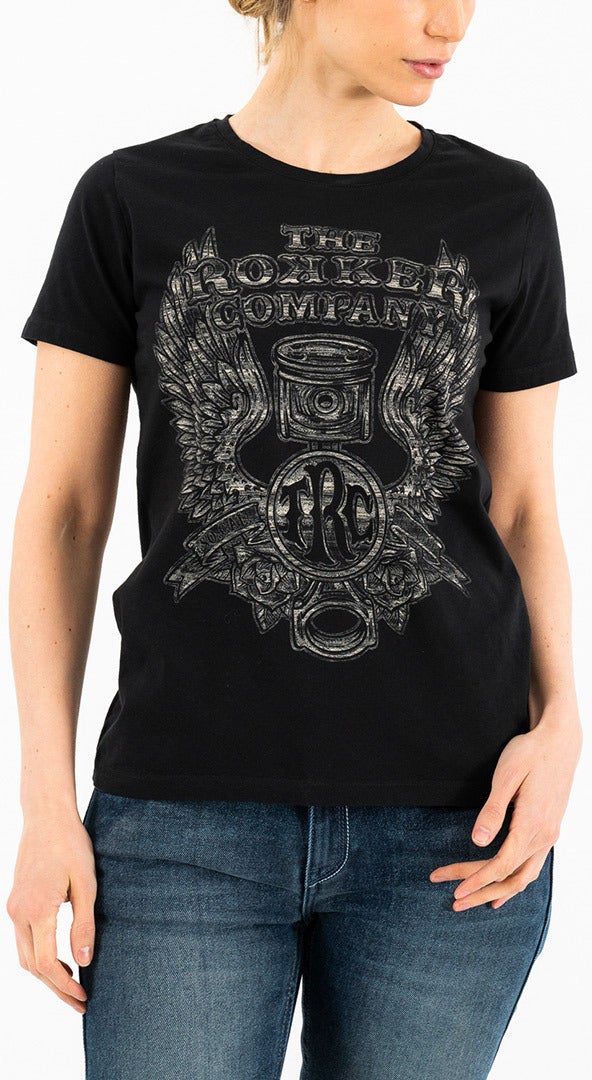 Rokker Wings Classic T-shirt damski schwarz L Rysunek 6