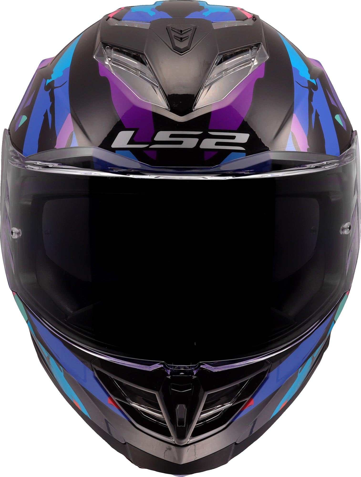 LS2 FF818 Storm III Kaos Helm schwarz/lila XL (61/62) Abbildung 10