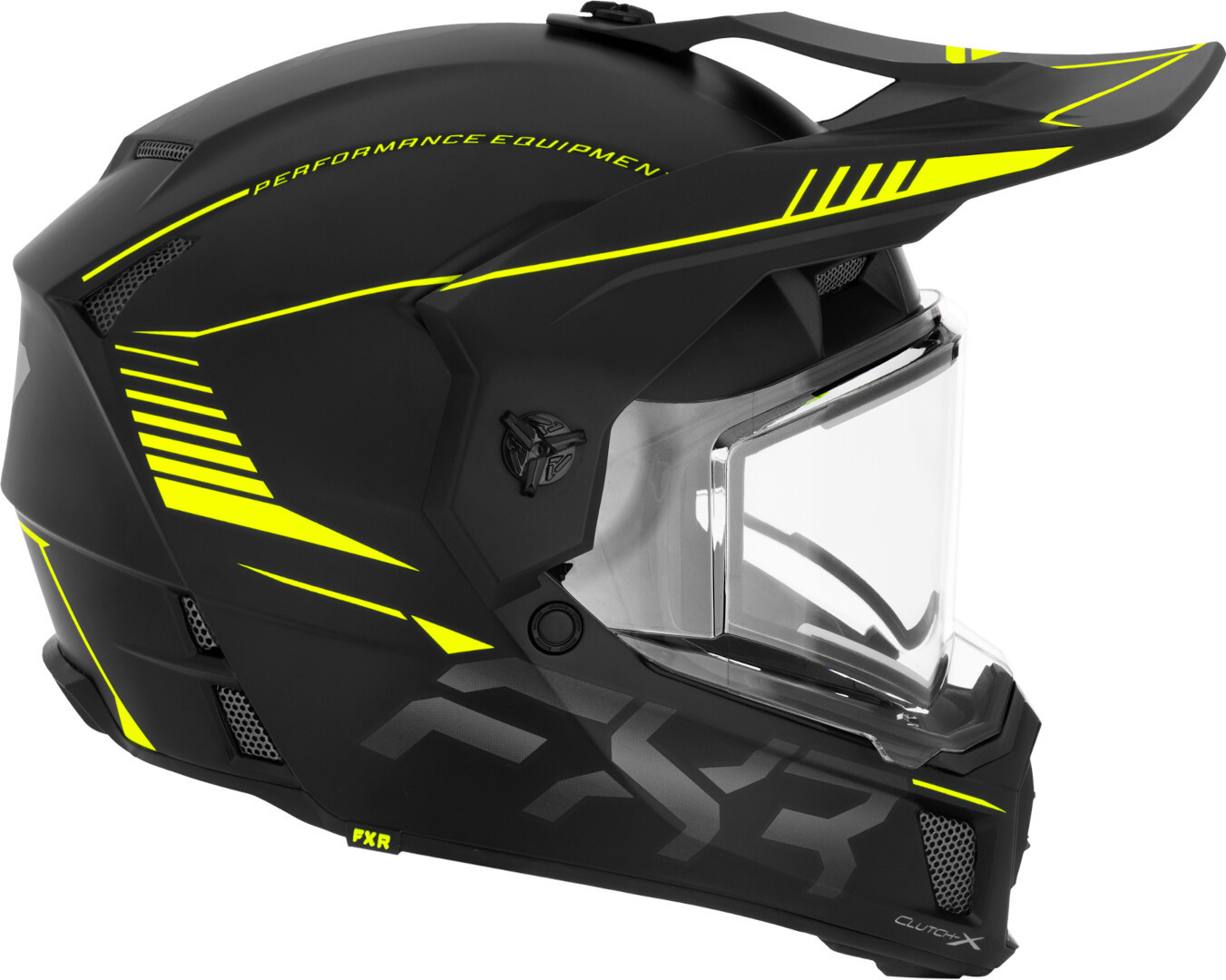 FXR Clutch X Pro Cască de snowmobil Negru mat/galben L (59/60) Figura 2