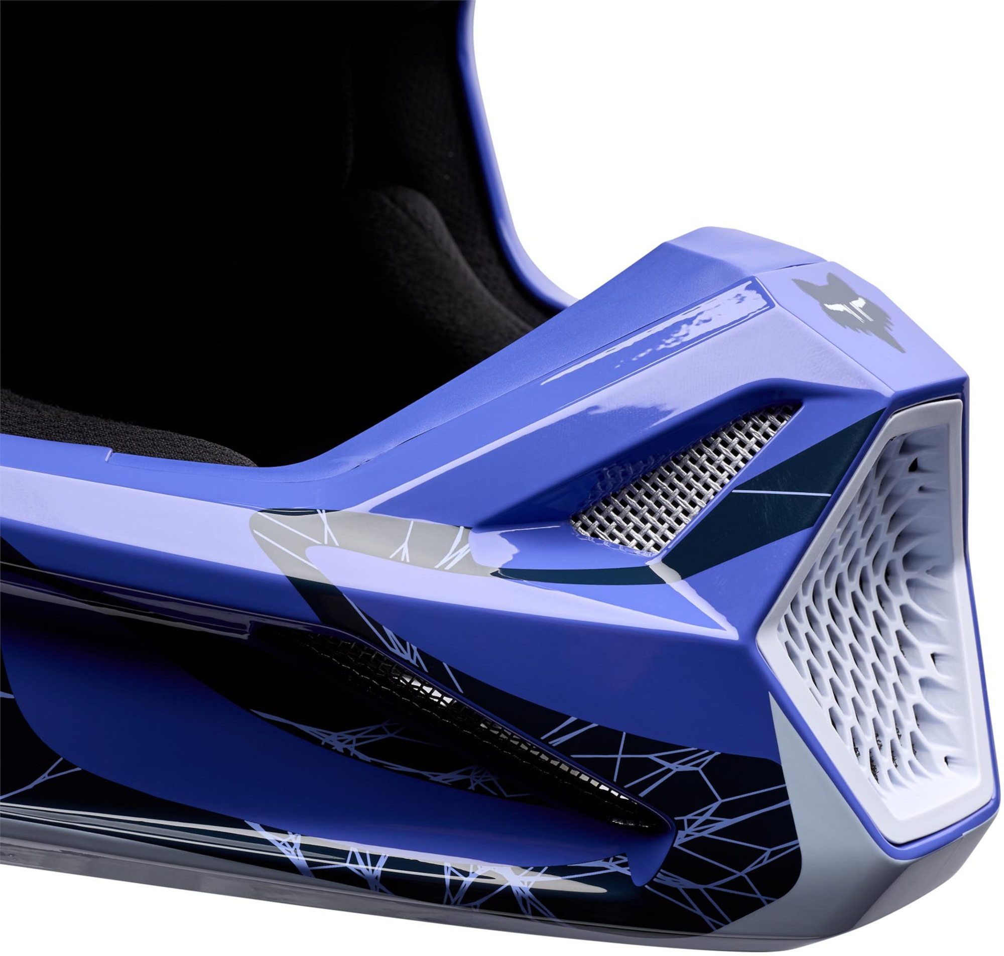 FOX V1 Diffuse Special Edition Motocrosshjelm lilla/svart L Figur 8