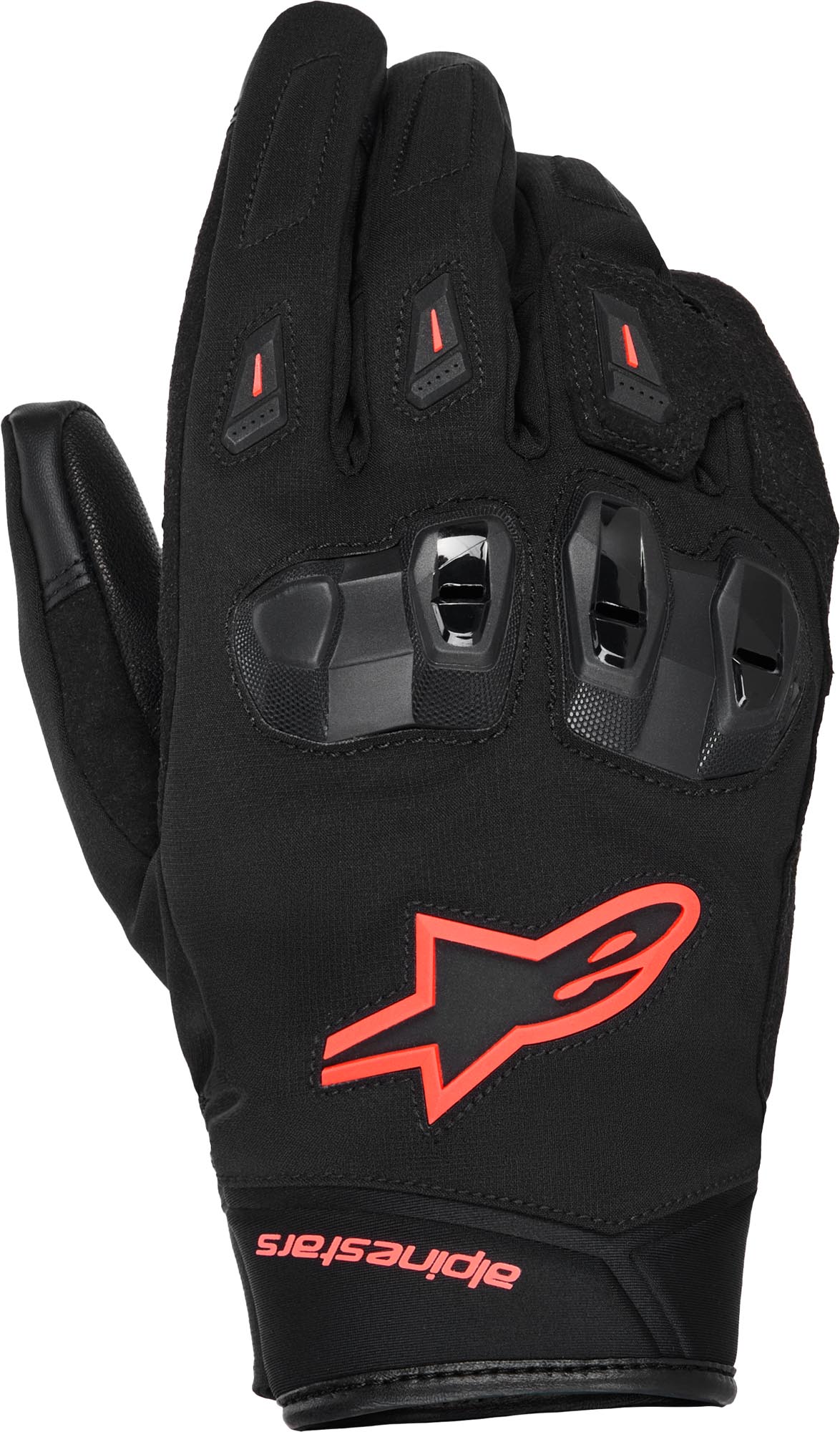 Alpinestars SP X Z WP vodotěsné motocyklové rukavice černá/neonově červená 2XL Obrázek 1