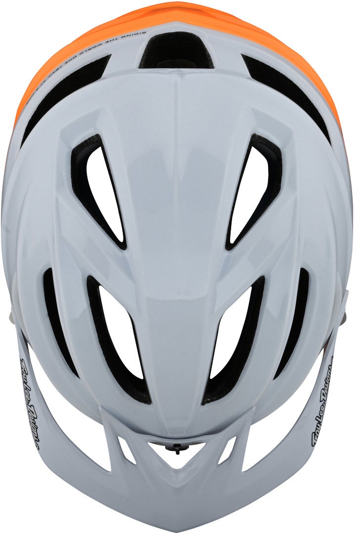 Troy Lee Designs A2 Decoy MIPS Casque de vélo Blanc/Orange XL/XXL Figure 2