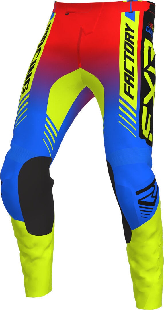 FXR Clutch Pro Молодежные мотокроссовые штаны синий/жёлтый 24 Рисунок 1