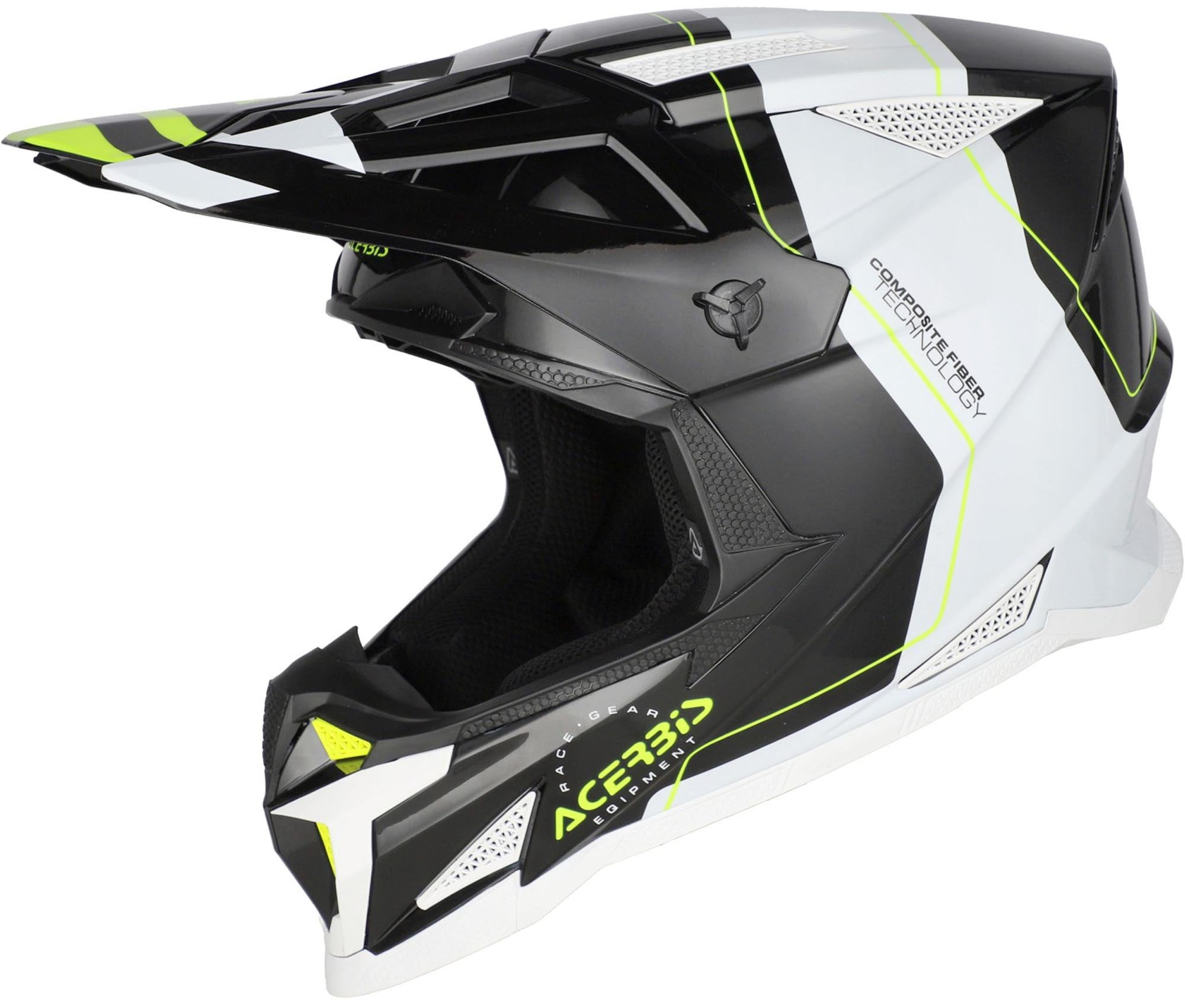 Acerbis T711 Graphic Motocrosshelm zwart/wit XL (61/62) Figuur 1