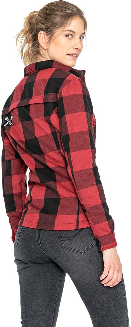 John Doe Motoshirt XTM Donna Moto Camicia nero/rosso 2XL Figura 12