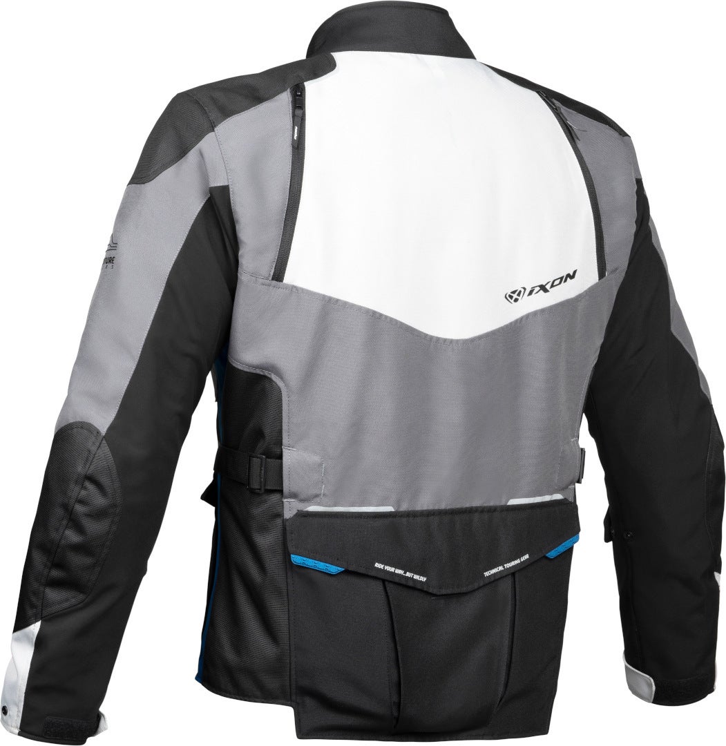 Ixon Balder Motocyklová textilní bunda Černá/šedá/modrá XXL Obrázek 2