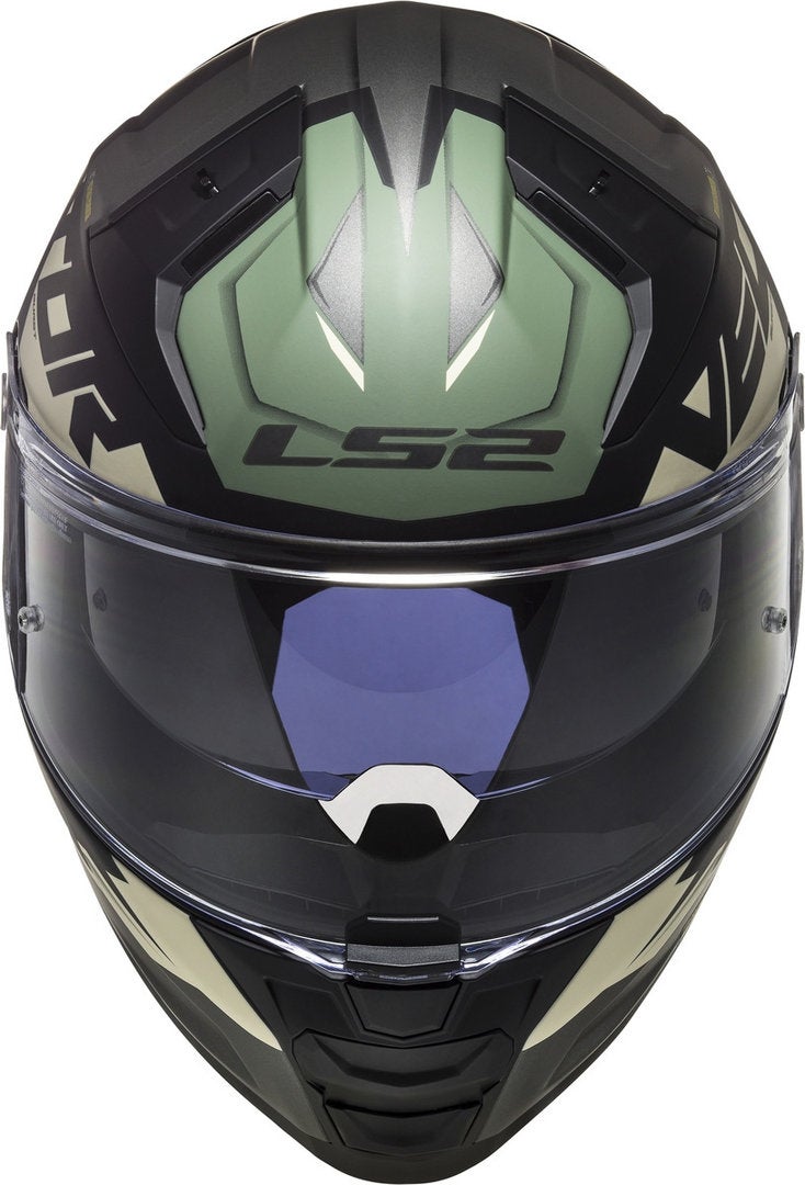 LS2 FF811 Vector II Absolute Hjelm Sort/Titanium XXXL (65/66) Figur 2