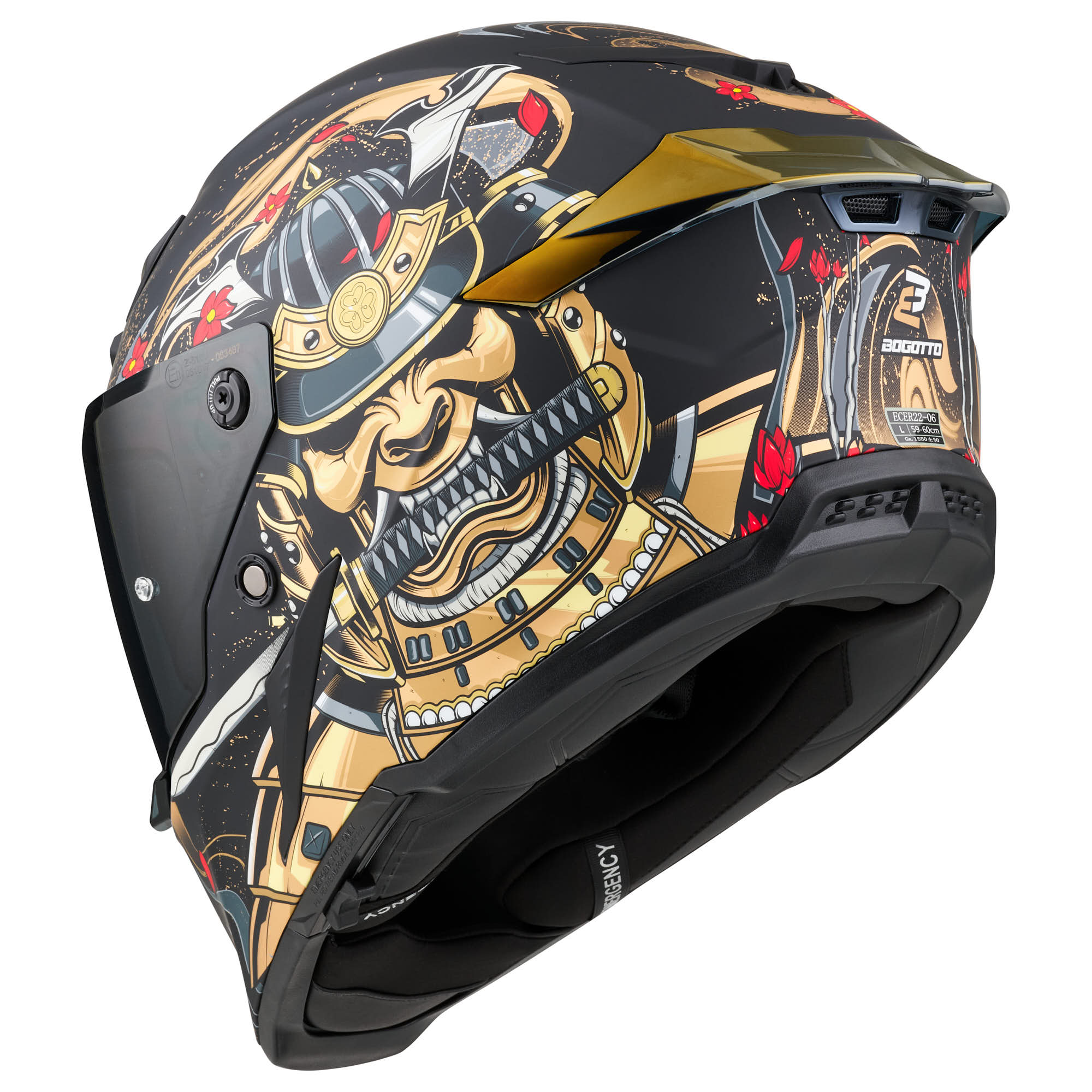 Bogotto Blade Armour Casco nero/oro XL Figura 5