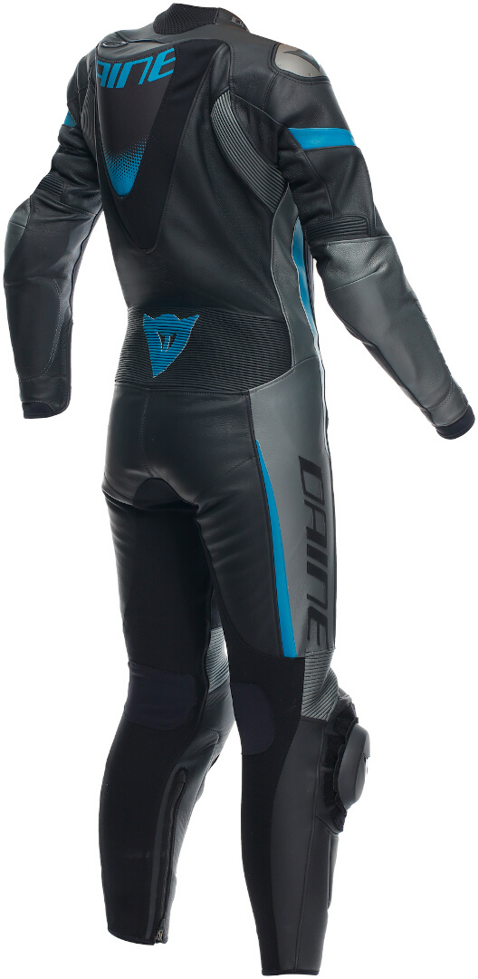 Dainese Grobnik Costum de piele de motocicletă pentru femei într-o piesă Negru/Gri/Albastru 38 Figura 2