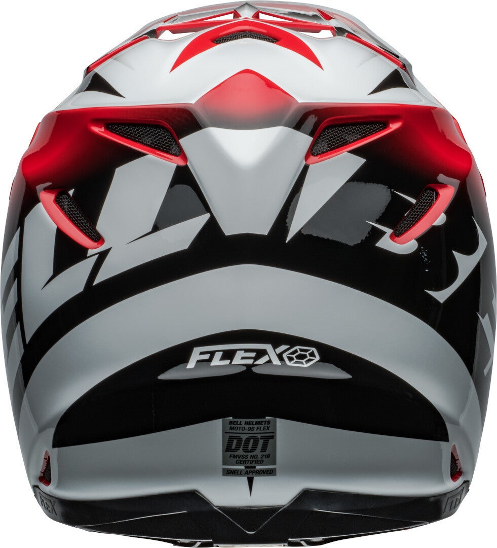 Bell Moto-9S Flex Rail Casco da motocross rosso/nero/bianco M (57/58) Figura 6