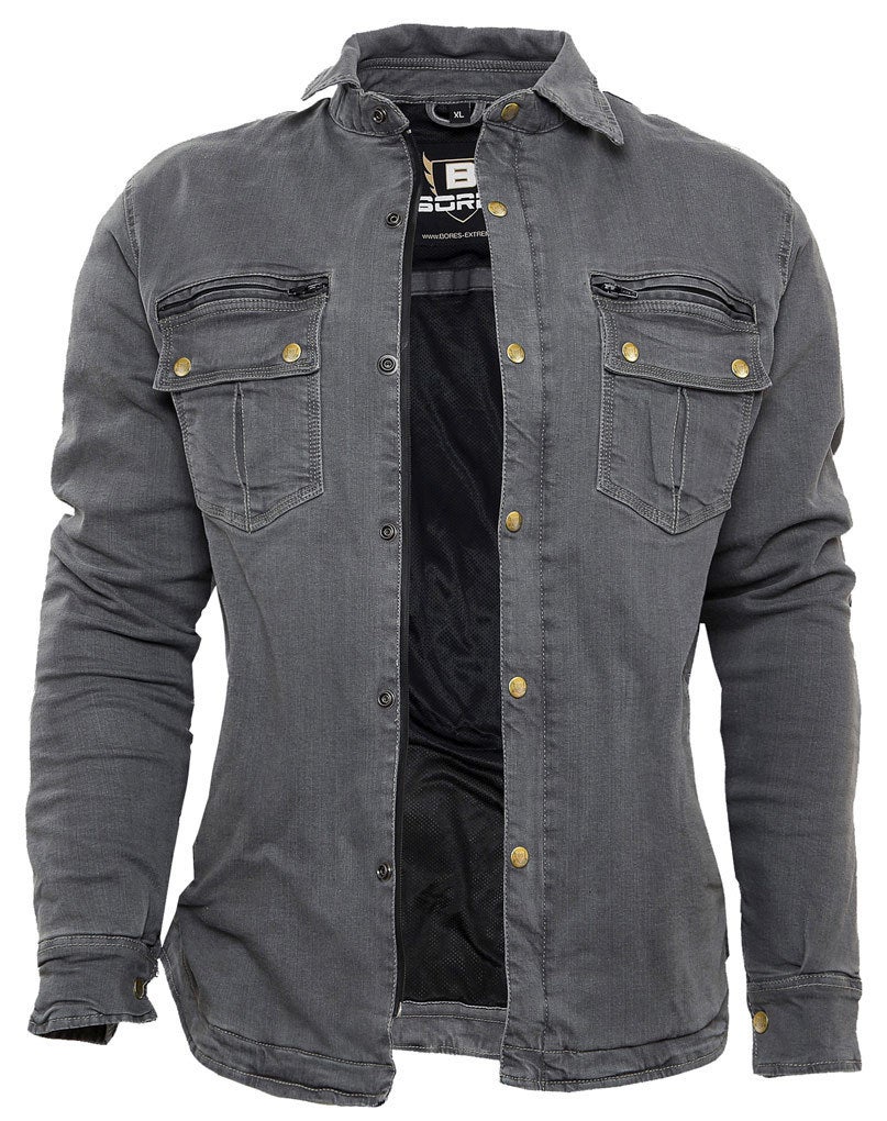 Bores Driver Donna Moto Camicia grigio M Figura 1