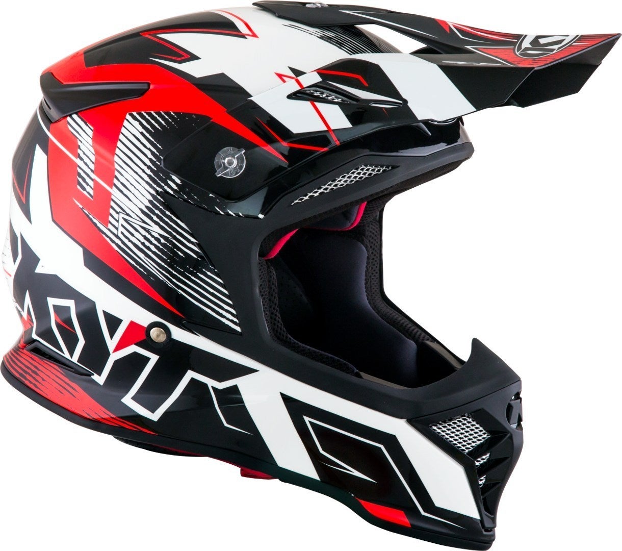 KYT Skyhawk Digger Capacete de motocross branco/vermelho XS (53/54) Figura 1