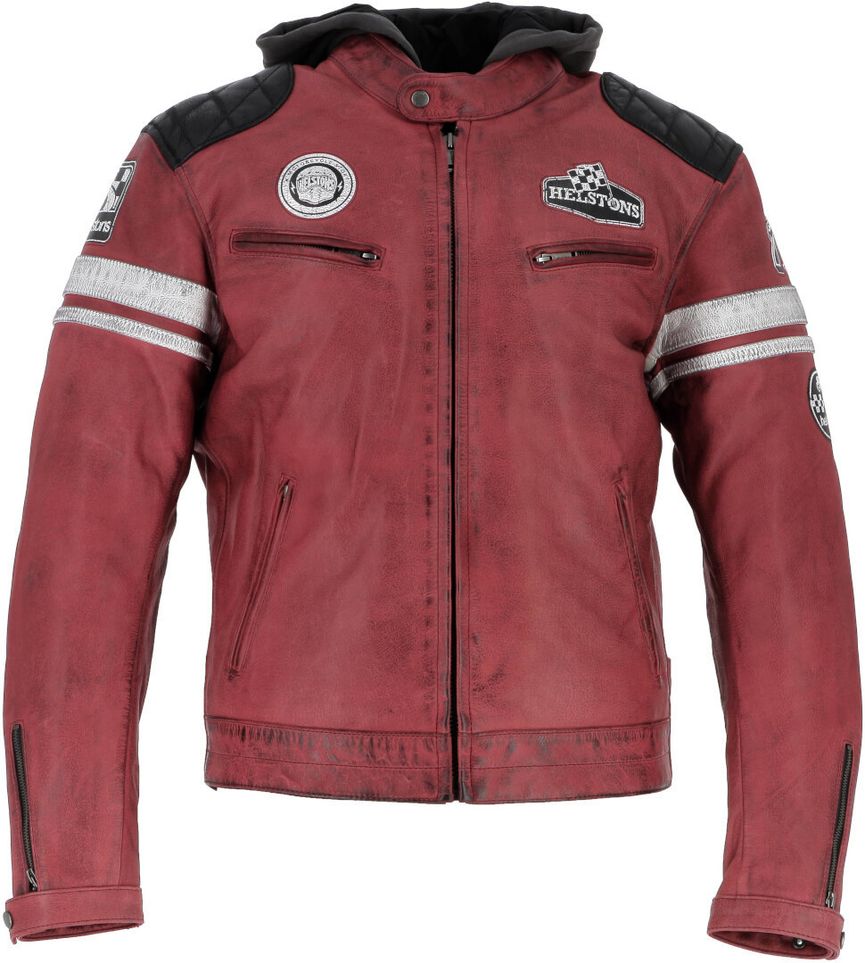 Helstons Riposte Motorcycle Leather Jacket red L Figure 1