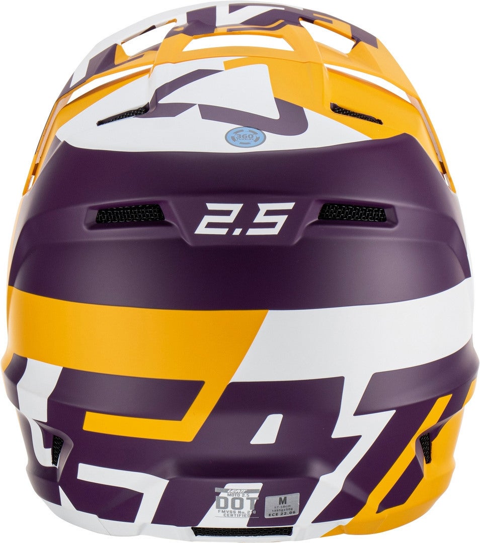 Leatt 2.5 Tricolor Casco Motocross viola/giallo S (55/56) Figura 6