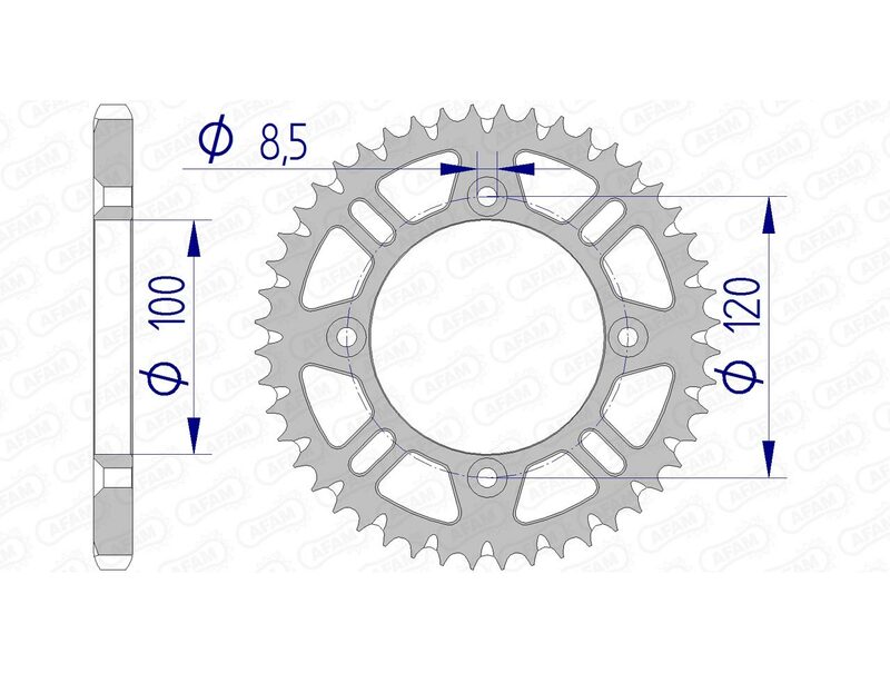 AFAM Pinyon spate ultra-ușor auto-curățant din aluminiu 15104 - 428 Figura 2
