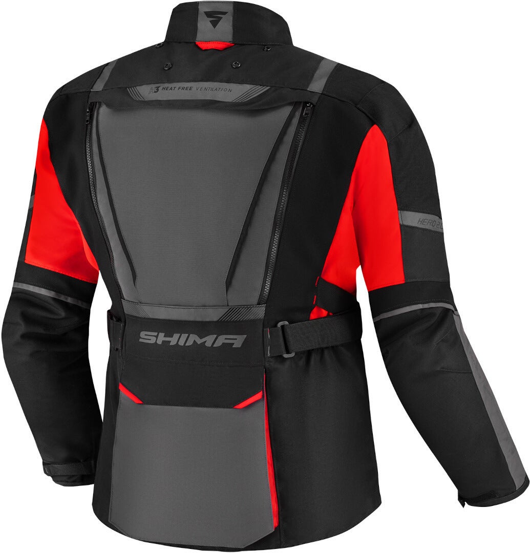 SHIMA Hero 2.0 waterproof Motorcycle Textile Jacket black/red L Figure 2