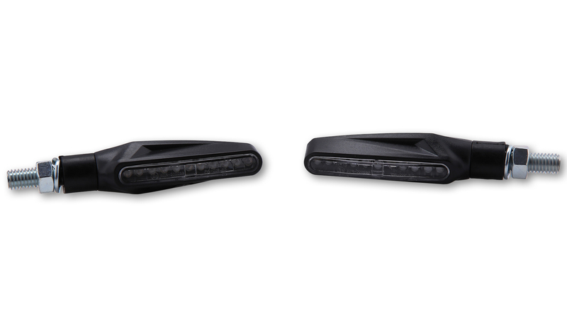 HIGHSIDER Smart Stix LED-indikator Hus Svart / Lens Clear (Par), Fram och Bak Figur 2