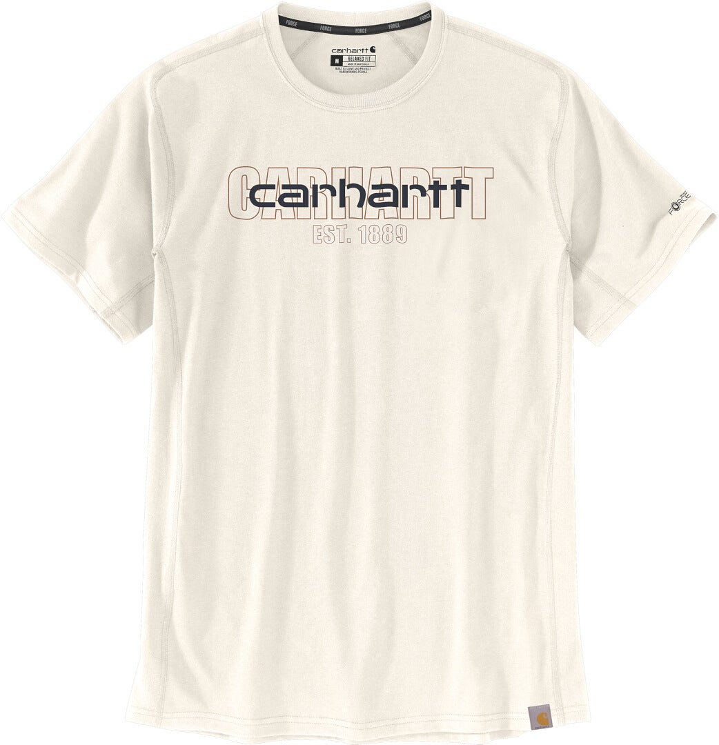 Carhartt Force Relaxed Fit Midweight Short-Sleeve Logo Graphic T-shirt Fløde L Figur 1