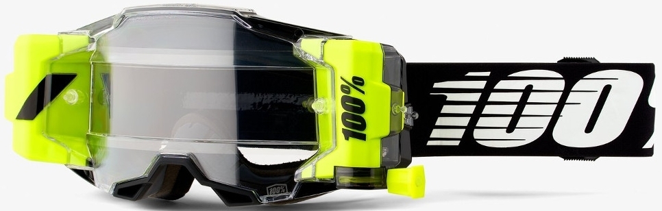 100% Armega Forecast Roll-Off Ochelari de motocross alb/negru Figura 2