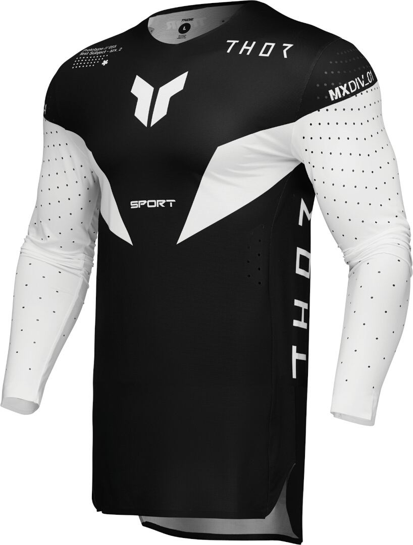 Thor Sportmode Strike Motokrosový dres černobílá M Obrázek 1