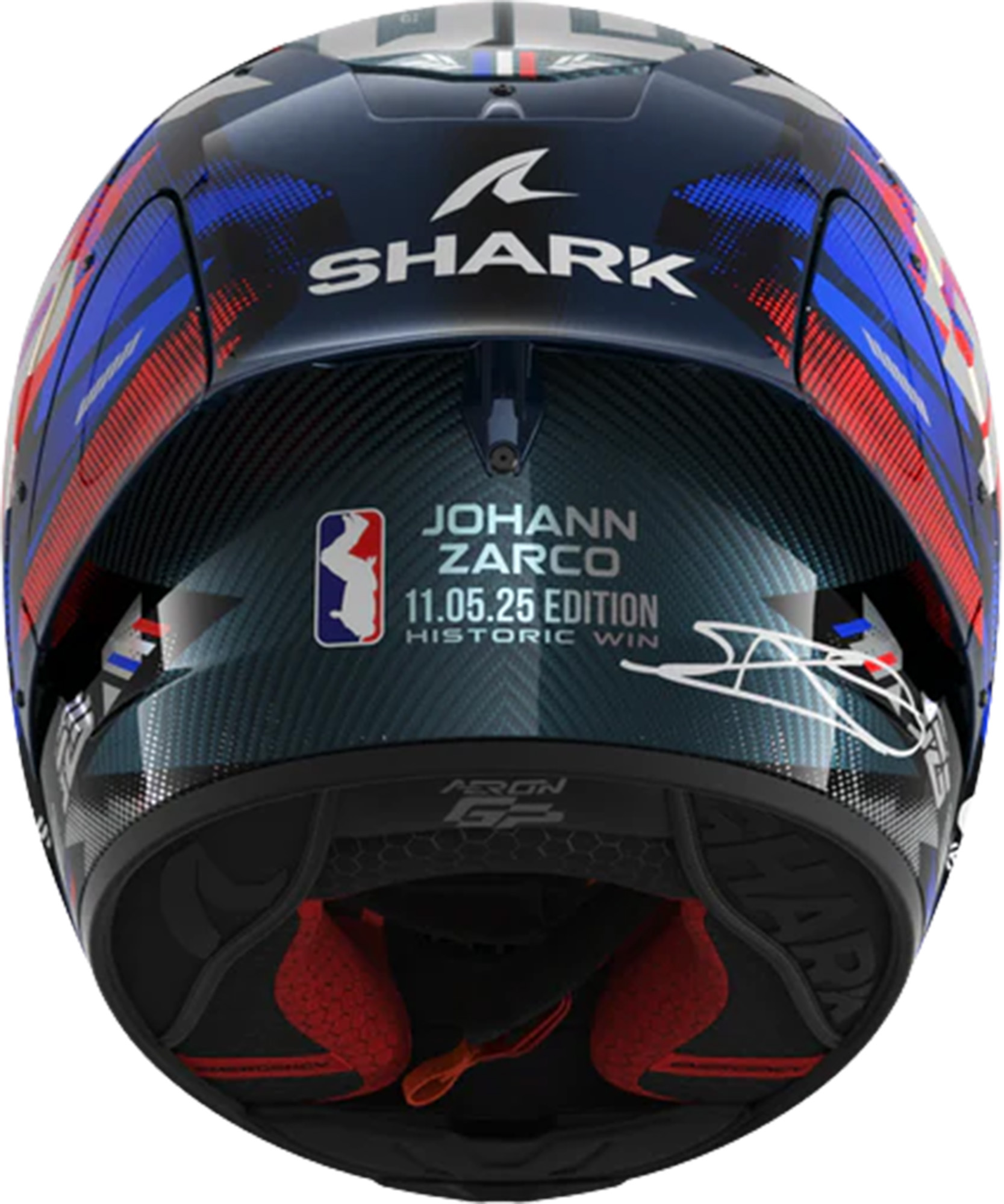 Shark Aeron-GP Fim Racing #1 Replica Zarco Victory 2025 Cască XS (53/54) Figura 6
