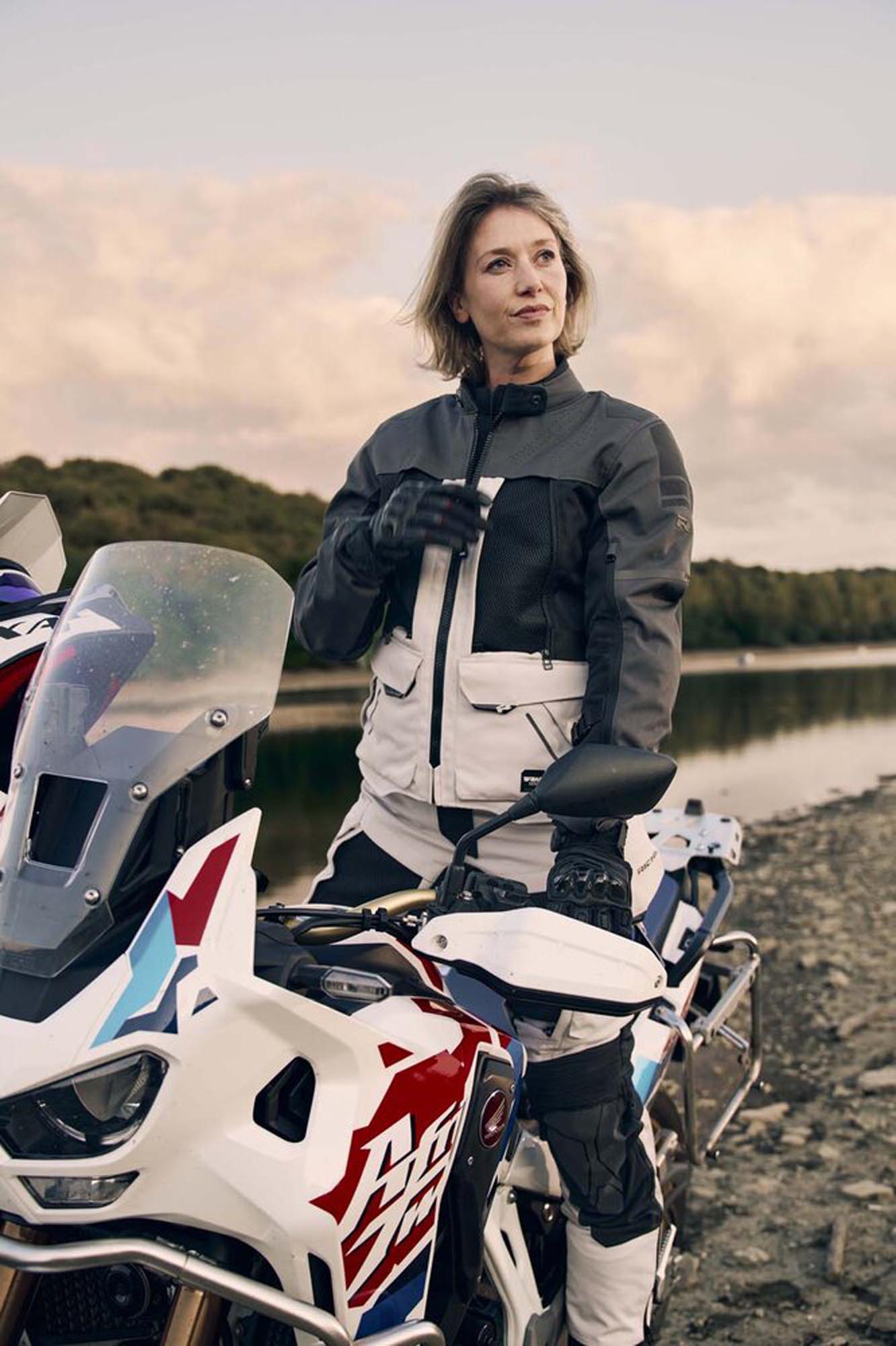 Richa Infinity 3 Adventure waterproof Ladies Motorcycle Textile Jacket grey M Figure 4