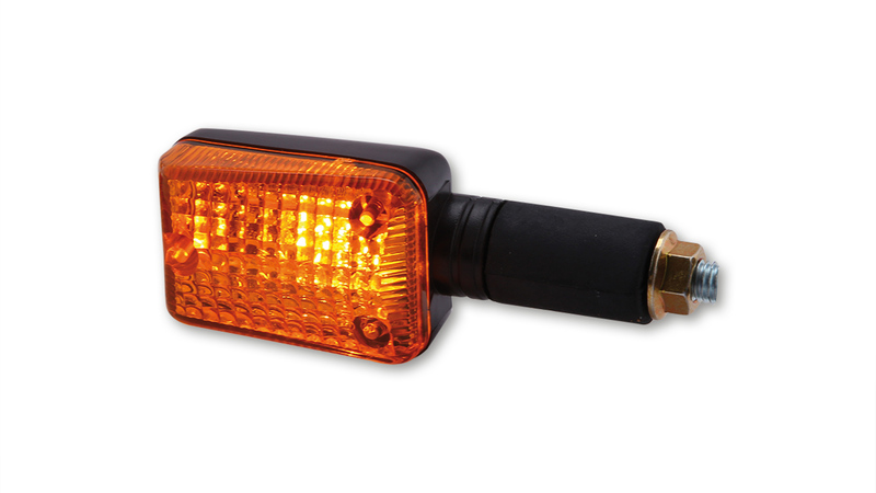 HIGHSIDER Smart Mini Bulb Indikatorhus Svart / Lins Orange (Par), Fram och Bak Figur 5