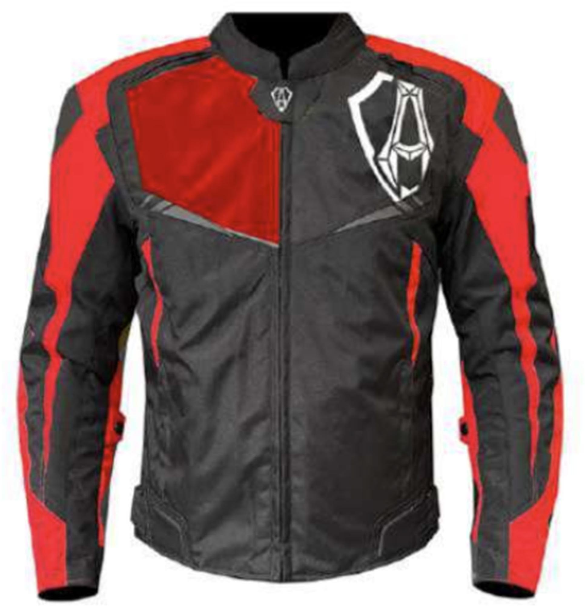 Arlen Ness Brukko Motorcycle Textile Jacket black/red 56 Figure 1