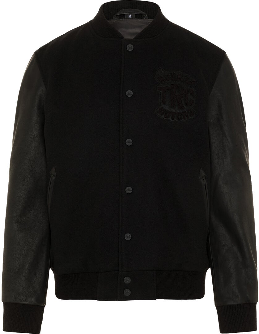 Rokker College Black Motorrad Leder-/Textiljacke 3XL Abbildung 1