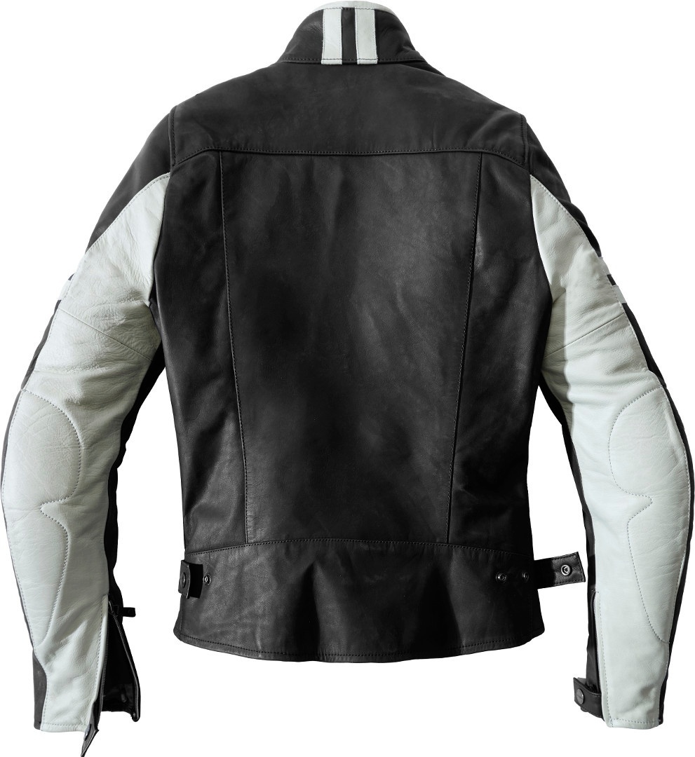Spidi Vintage Jachetă de piele pentru motociclete pentru doamne Negru/gri 42 Figura 5
