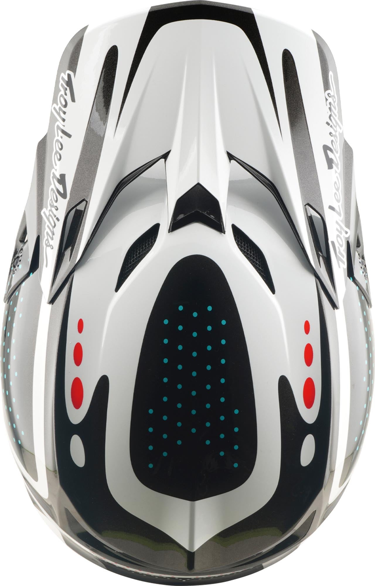 Side view of Troy Lee Designs SE5 Polycarbonate MIPS The Line Motocross Helmet