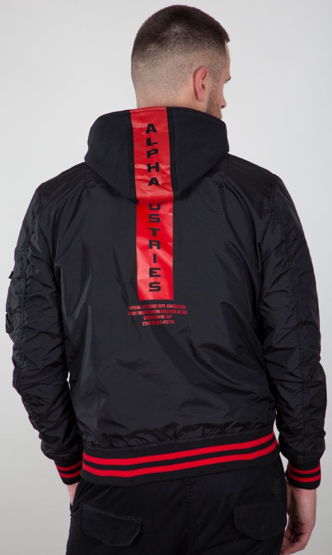 Alpha Industries MA-1 TT Hood Defense Kurtka schwarz M Rysunek 2
