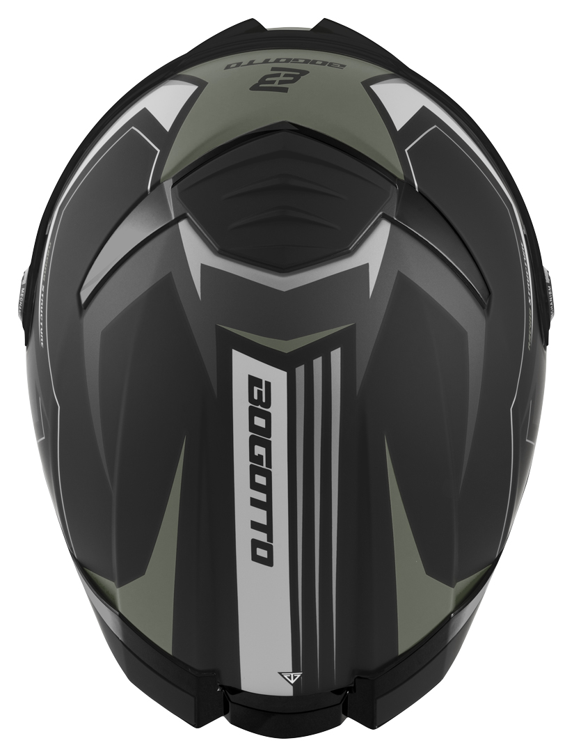 Bogotto FF118 Vilial Hjälm svart matt/grön L Figur 6