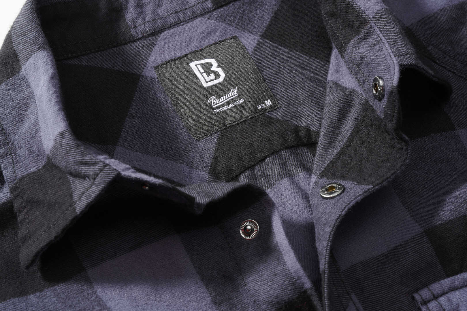 Brandit Checkshirt ærmeløs skjorte sort/grå 6XL Figur 4