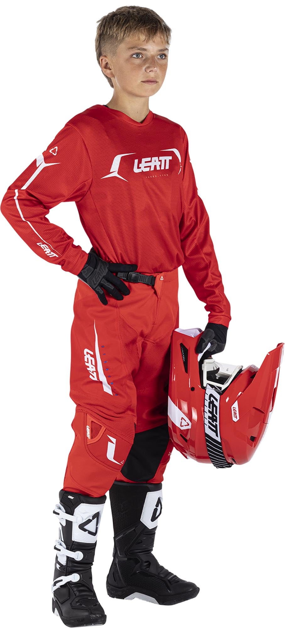 Leatt Moto Ride Kit 3.5 V26 Set di maglie e pantaloni da motocross giovanile rosso S Figura 3